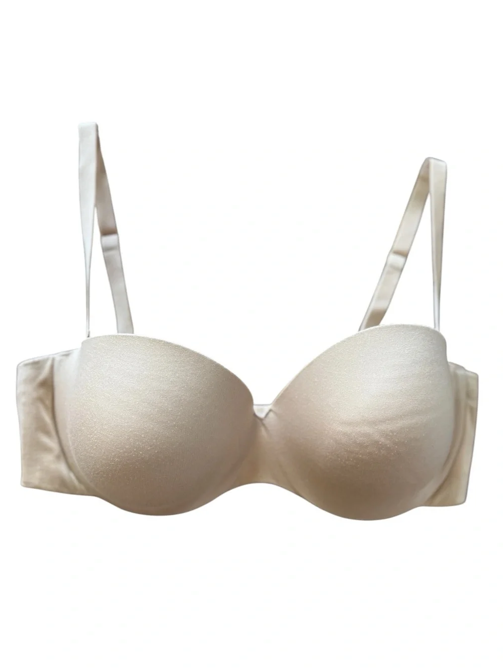 Maidenform 09417 Womens Custom Lift Strapless Underwire Bra Lined 36D Beige